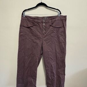 Torrid Purple Cropped Pants